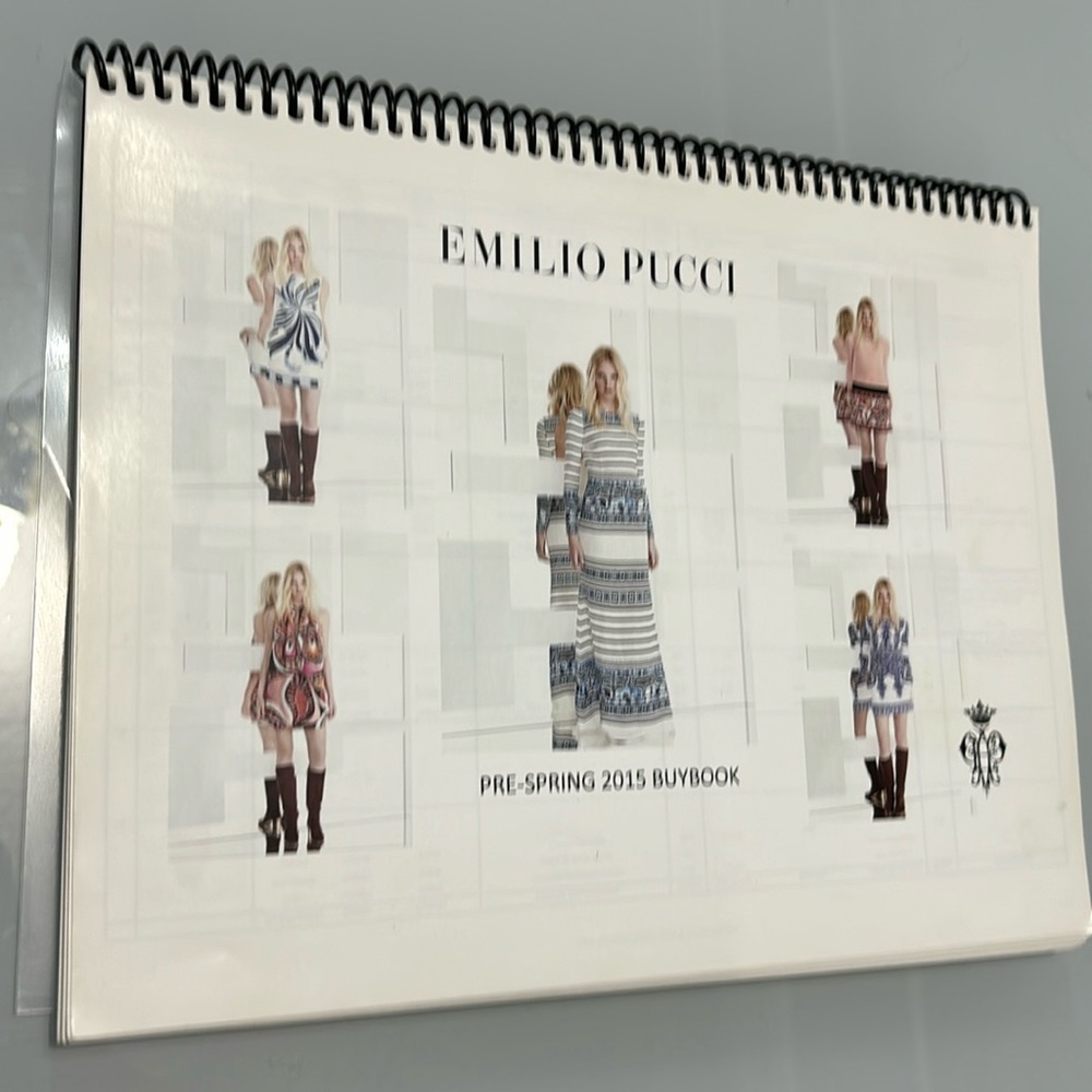 SPRING Show 2015 EMILIO PUCCI BUYERS BOOK EXCLUSIVE SPIRAL BINDED LOOK BOOK